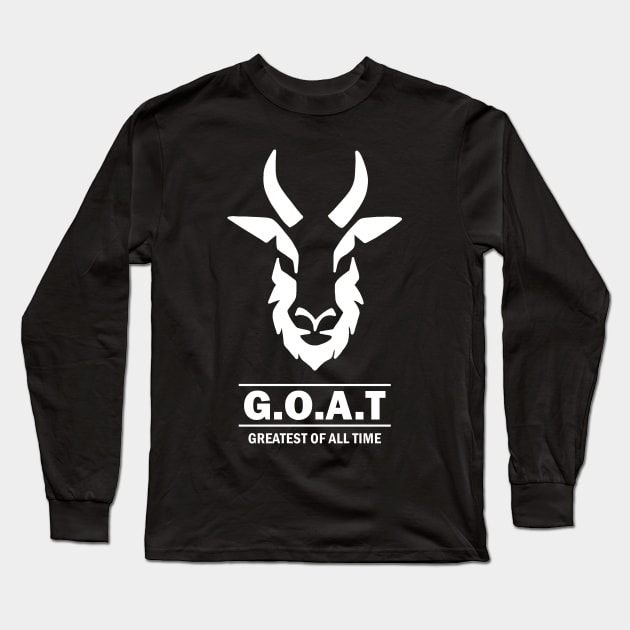 GOAT - Greatest of All Time Long Sleeve T-Shirt by valentinahramov